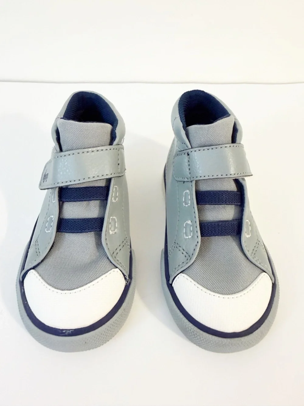 See Kai Run Stevie Gray Leather High Top Sneakers Shoes Kids Size 7